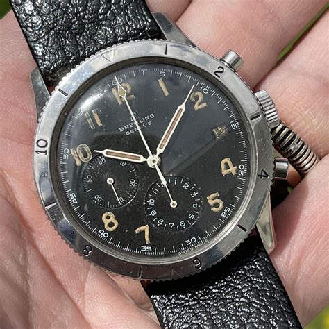 best vintage breitling watches|1960s Breitling co pilot watch.